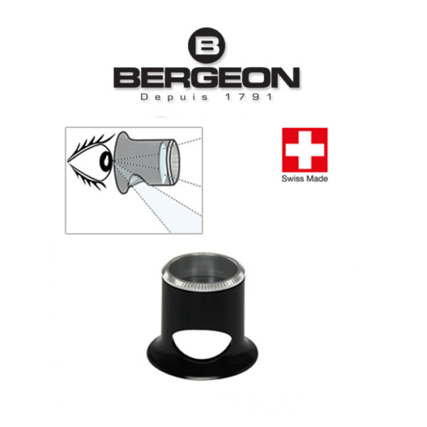 Bergeon 2611-TN 4.0x Часовникарска лупа Biconvex Air 2.5