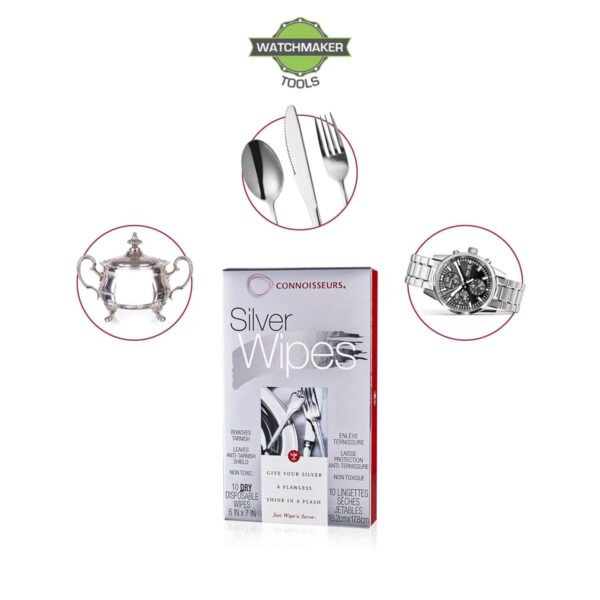Connoisseurs Silver Wipes, 10 броя кърпички за почистване на сребърни прибори за хранене - Image 2