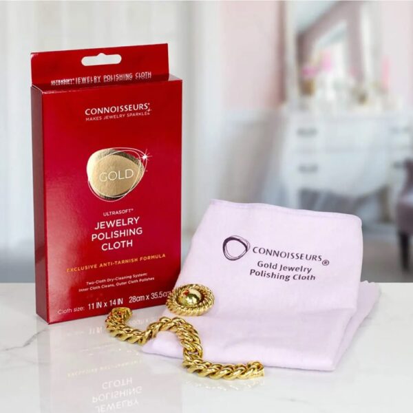 Connoisseurs UltraSoft Gold Polishing кърпа за почистване на златни бижута и часовници - Image 2