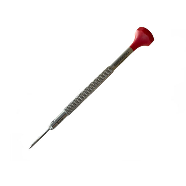 Bergeon 30081-120 Inox отвертка 1.20мм червена