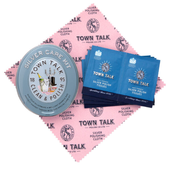 Town Talk комплект кърпички за почистване и полиране на сребро