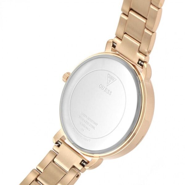 Дамски часовник в розово злато с циферблат на цветя 38 мм Guess GW0242L3 - Image 2