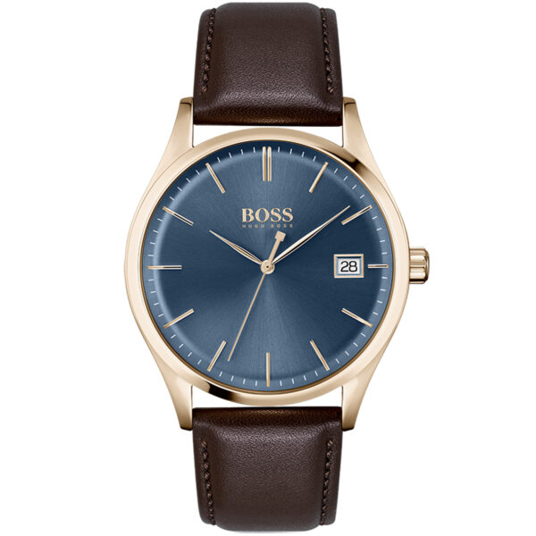 Мъжки елегантен часовник в розово злато 43 мм Hugo Boss 1513832
