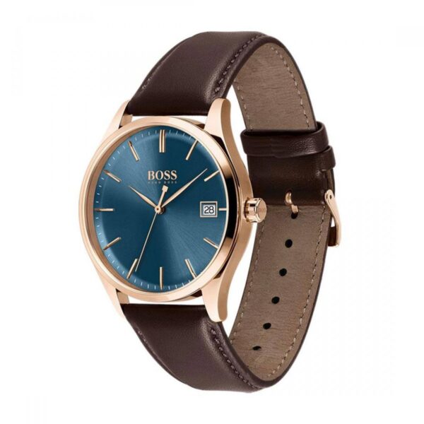 Мъжки елегантен часовник в розово злато 43 мм Hugo Boss 1513832 - Image 2