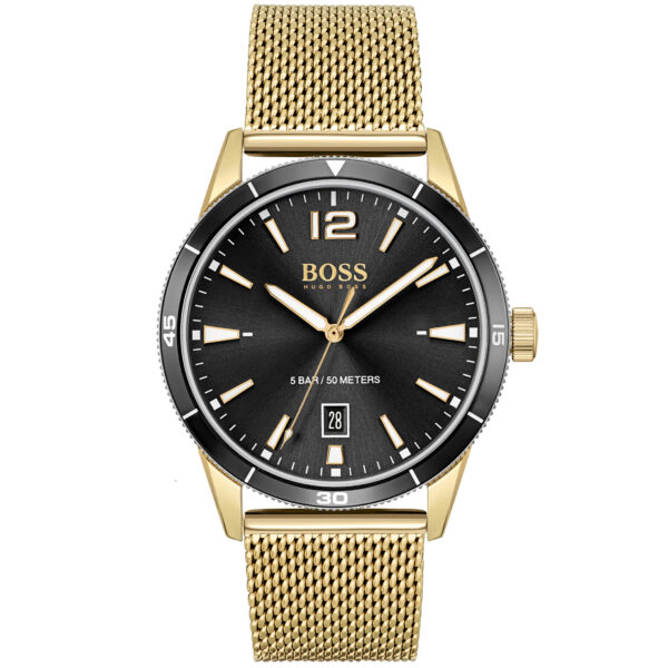 Мъжки часовник в жълто злато и дата 41 мм Hugo Boss 1513901