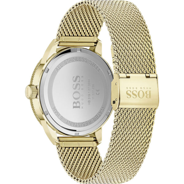Мъжки часовник в жълто злато и дата 41 мм Hugo Boss 1513901 - Image 3