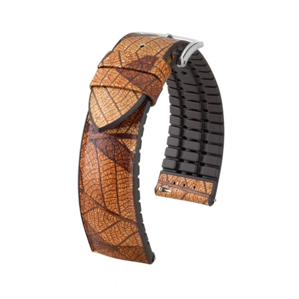 Hirsch кафява каишка от серия "Leaf" 20 мм, 0921046010-2-20
