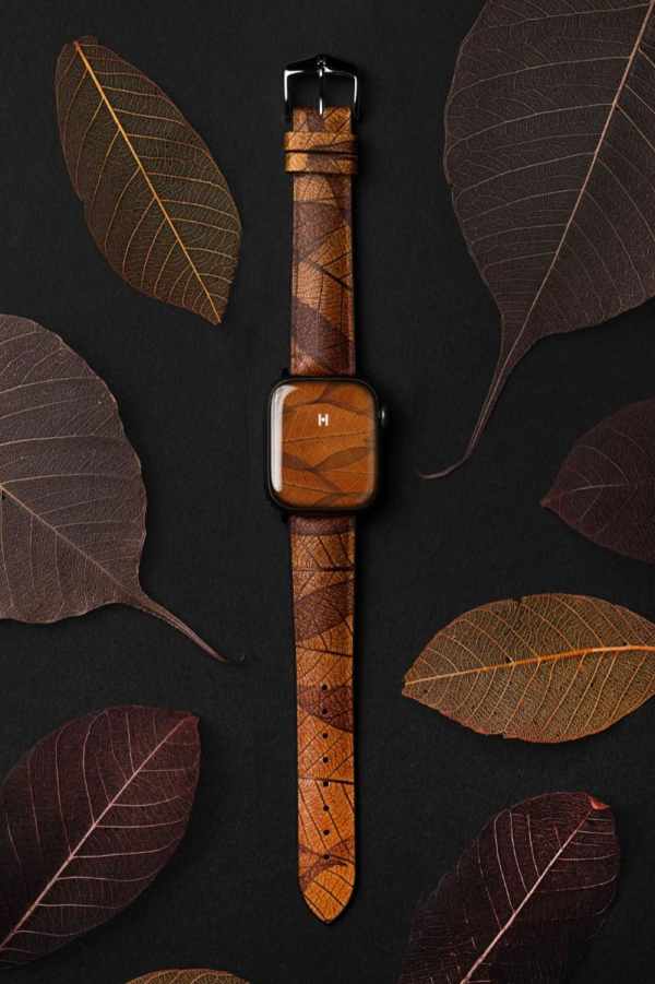 Hirsch кафява каишка от серия "Leaf" 22 мм, 0921046010-2-22 - Image 3