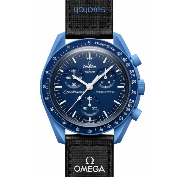 Swatch Omega Mission to Neptune мъжки часовник с хронограф 42 мм