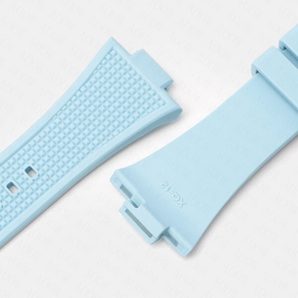 Светлосиня гумена каишка за Tissot PRX Series T137.407, T137.410 - Image 3