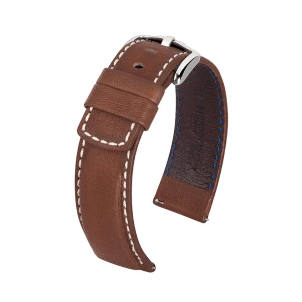 Hirsch кафява кожена каишка от серия „Mariner“ L 20 мм, 14502110-2-20