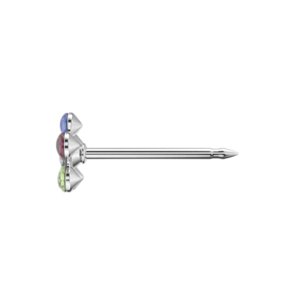 Studex стоманени обеци на цветя Rainbow Daisy, 5мм, 7512-6213 - Image 4
