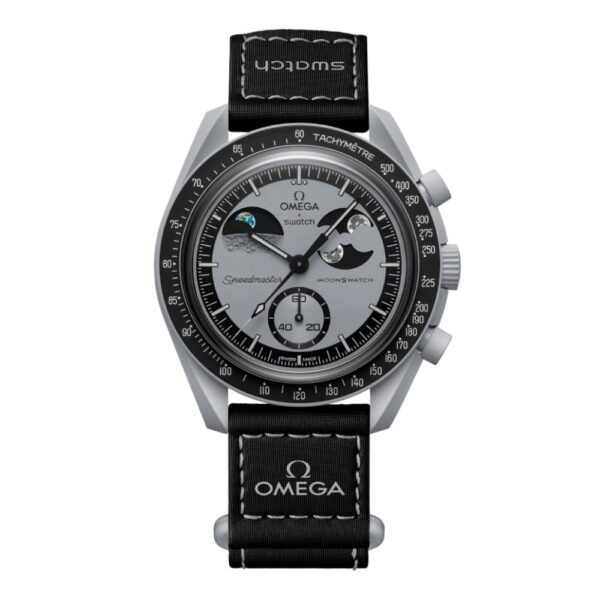 Swatch Omega Mission to EarthPhase часовник с хронограф, 42 мм, 2025