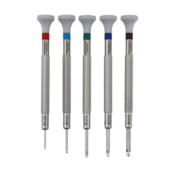 Bergeon 30081-C-P05 Phillips комплект часовникарски кръстати отвертки- 5 броя