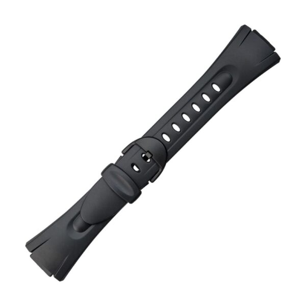 Черна силиконова каишка за Casio 10040373 за W-42H-1AV, W-42H-1BV, W-43H-1AV, W-43H-1BV