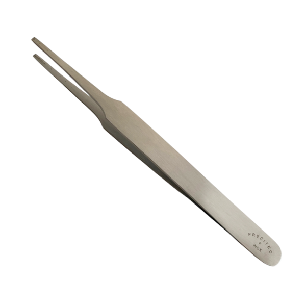 Horotec MSA 12.901-F Inox Precitec пинсета с плосък връх за изправяне на стрелки 115 мм