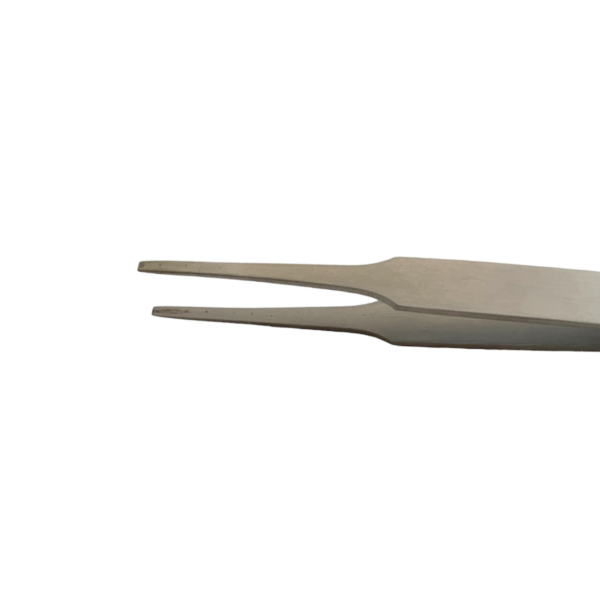 Horotec MSA 12.901-F Inox Precitec пинсета с плосък връх за изправяне на стрелки 115 мм - Image 2