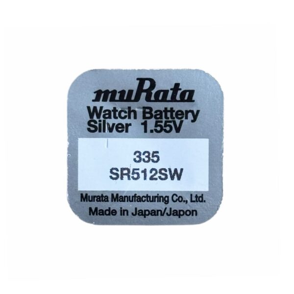 Батерия за часовник Murata 335 SR512SW със сребърен оксид, 1.55V - Image 2