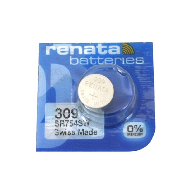 Батерия за часовник Renata 309 SR754SW със сребърен оксид, 1.55V