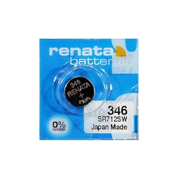 Батерия за часовник Renata 346 SR712SW със сребърен оксид, 1.55V