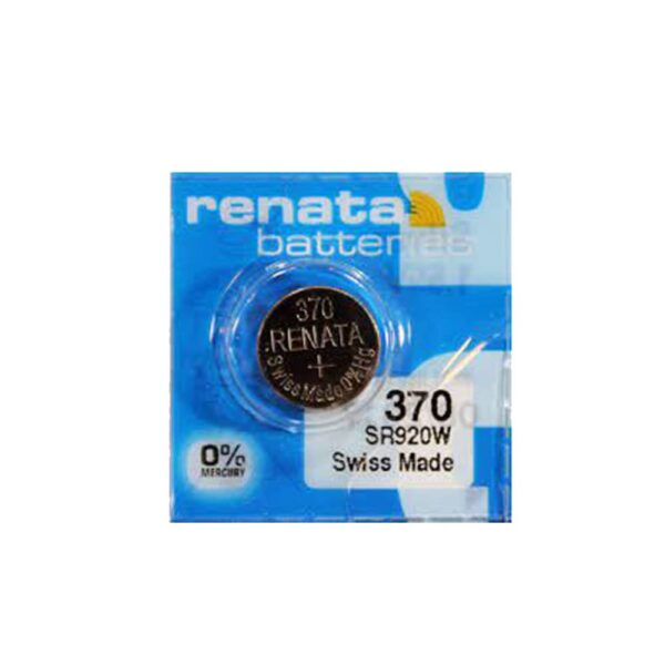 Батерия за часовник Renata 370 SR920W със сребърен оксид, 1.55V