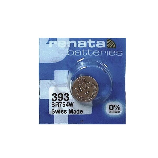 Батерия за часовник Renata 393 SR754W със сребърен оксид, 1.55V