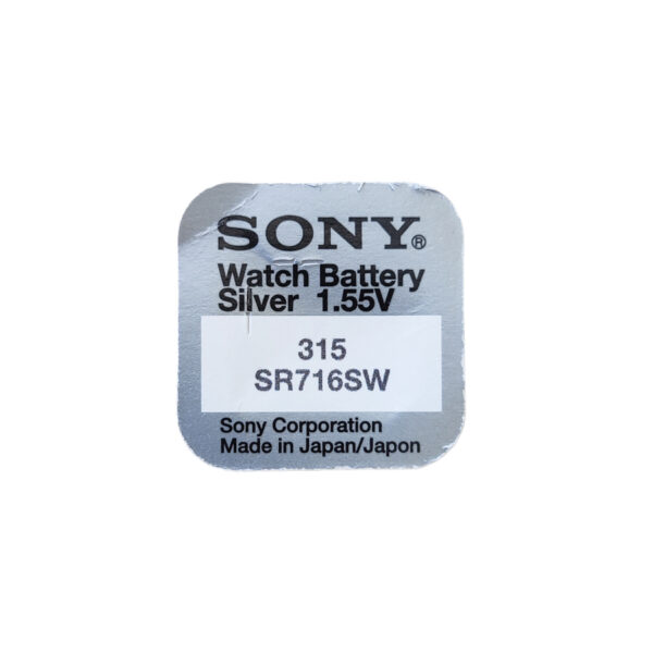 Sony 315 батерии за кварцови часовници със сребърни оксиди 1.55 волта