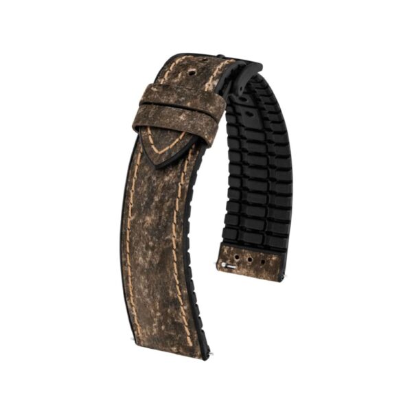 Кафява кожена каишка за часовник Hirsch Stone L, 21 мм, 0925044010-5-21