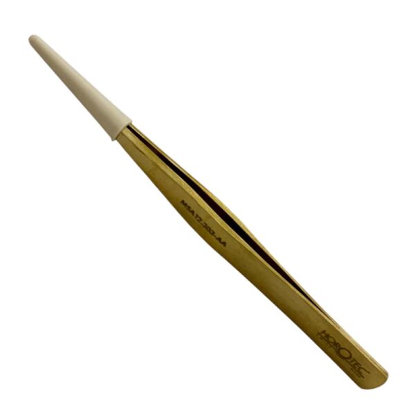 Horotec MSA12.303-AA здрава и плътна пинсета от месинг, 125 мм - Image 3
