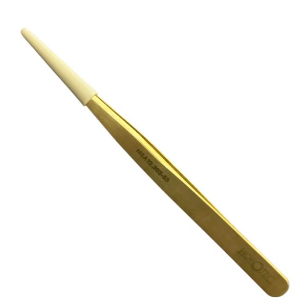 Horotec MSA12.303-S5 месингова пинсета с фини върхове, 130 мм - Image 2