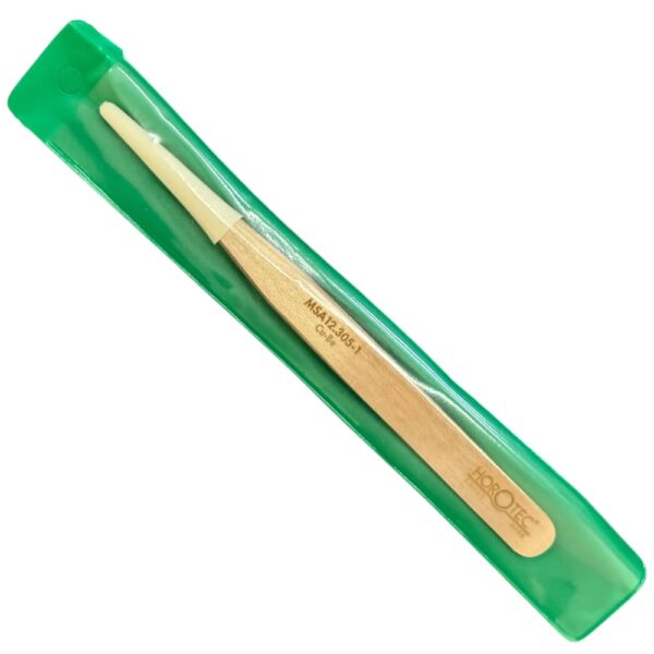 Horotec MSA12.305-1 часовникарска пинсета от мед и берилий, 120 мм - Image 3