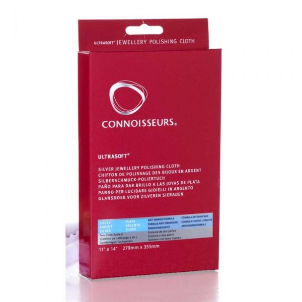 Connoisseurs UltraSoft Silver Polishing кърпа за почистване на сребърни бижута и часовници