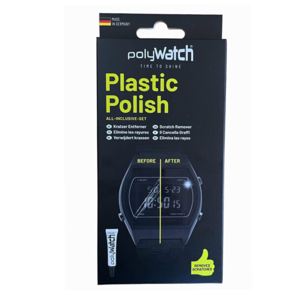 Polywatch паста за полиране на драскотини върху пластмасови стъкла с памучна кърпа 5 мл