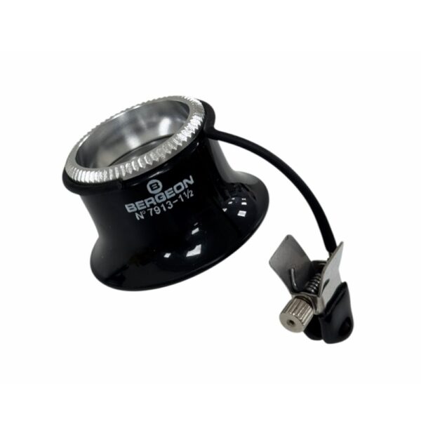 Bergeon 7913-1.5 часовникарска лупа със щипка за очила x6.7