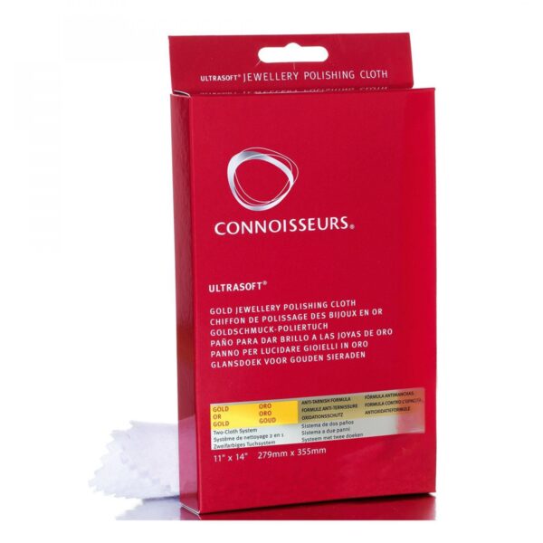 Connoisseurs UltraSoft Gold Polishing кърпа за почистване на златни бижута и часовници