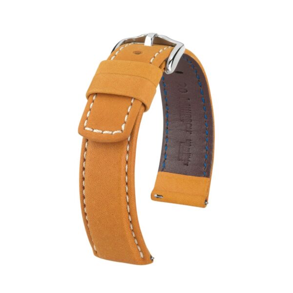Hirsch златно с кафяво кожена каишка от серия „Mariner“ L 20 мм, 14502170-2-20