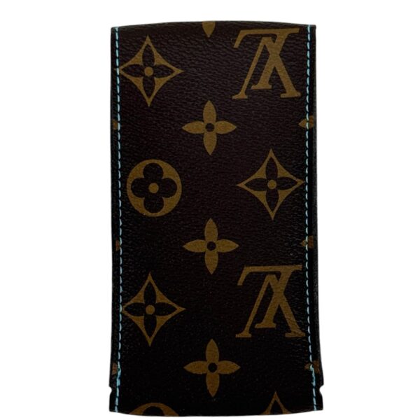 Louis Vuitton кожен калъф за часовник със сини Tiffany шевове - Image 5