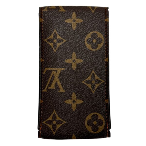 Louis Vuitton кожен калъф за часовник с оранжеви шевове - Image 4