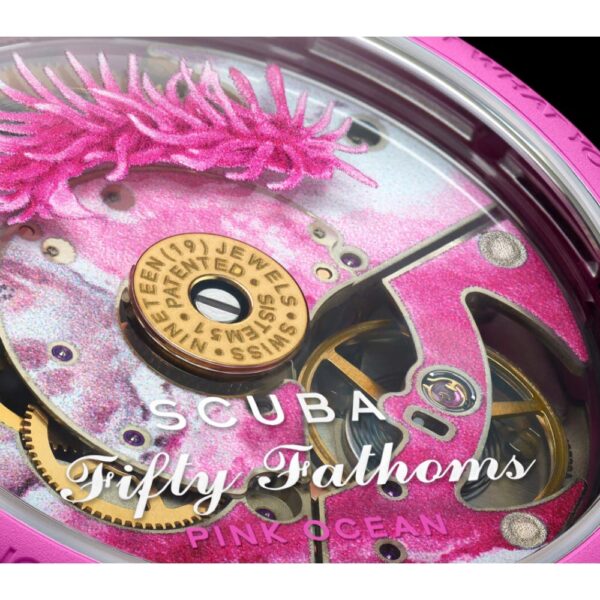 Swatch Blancpain Scuba Pink Ocean Fifty Fathoms SO35P40 розов дамски часовник - Image 3