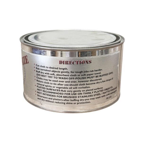 Cape Cod Metal Industrial Tin кутия с 12 броя мокри кърпи за полиране, суха кърпа за почистване и чифт ръкавици - Image 2
