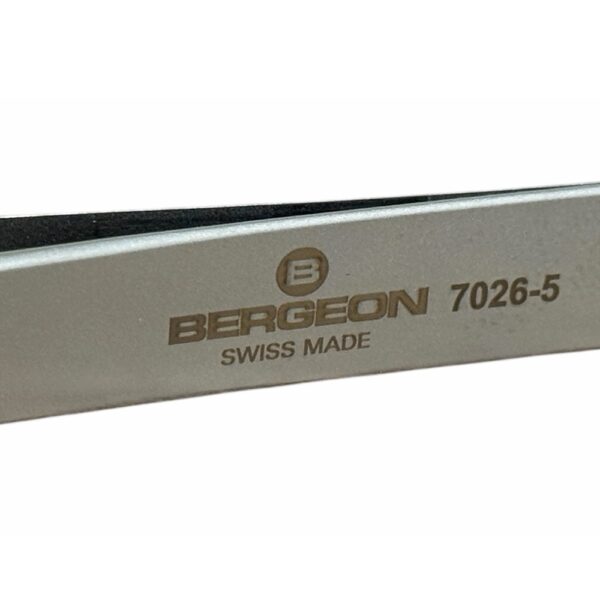 Прецизна пинсета Bergeon 7026-5 от стомана за часовникари и бижутери, 110 мм - Image 4