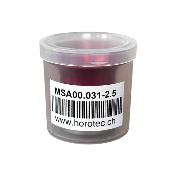 Horotec MSA 00.031-2.5 часовникарска лупа в алуминиев анодиран корпус с винтов пръстен x4 - Image 3