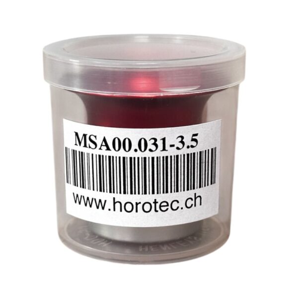 Horotec MSA 00.031-3.5 часовникарска лупа в алуминиев анодиран корпус с винтов пръстен x2.8 - Image 3