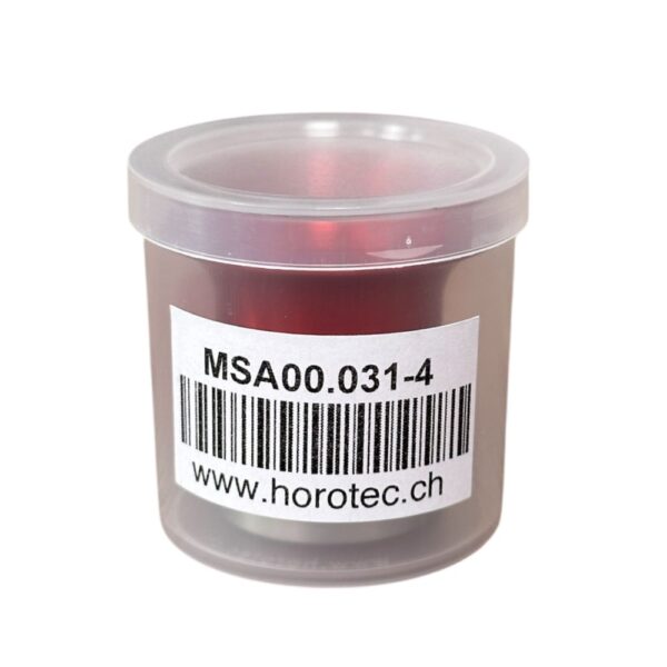 Horotec MSA 00.031-4 часовникарска лупа в алуминиев анодиран корпус с винтов пръстен x2.5 - Image 3