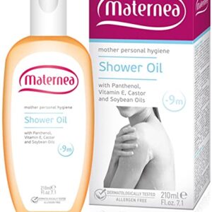 Maternea Mother Skin Care Bath Shower Oil с Пантенол, Витамин Е, Оризово и Соево Масло 210ml Без SLES & SLS