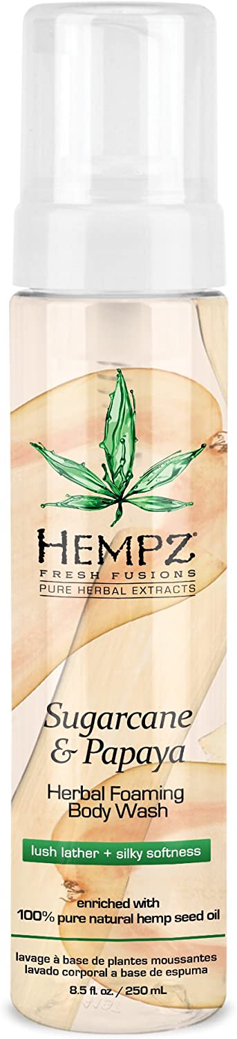 Hempz Sugarcane Papaya Herbal Foaming Body Wash 250ml