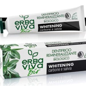 Erba Viva BIO - Органично паста за зъби с активен въглен и мащерка 75 ml