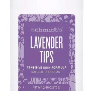 Schmidt's Лавандулови Съвети – Естествен Дезодорант на Базата на Алуминиев Прах за Чувствителна Кожа, 75g