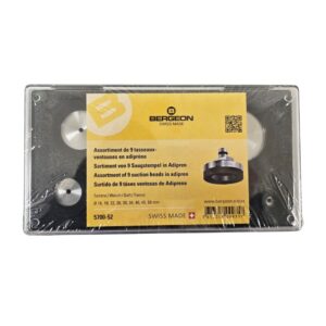 Комплект от 9 горни засмукателни глави Bergeon 5700-52-9, от мек Adipren за преса Bergeon 5700-Z