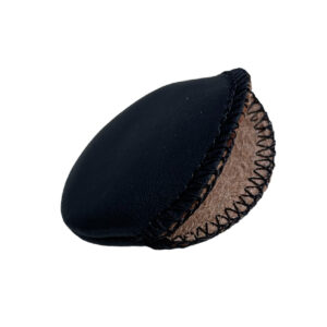 Черен кожен калъф за паметник за часовник 60 мм, отвор 50 мм